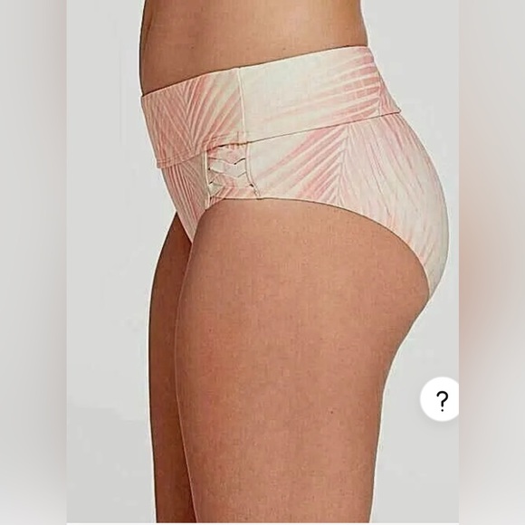 CALIA Tropical Mid Rise Boy Short Bikini Bottom with Weave Accent on Hip… - Picture 3 of 13